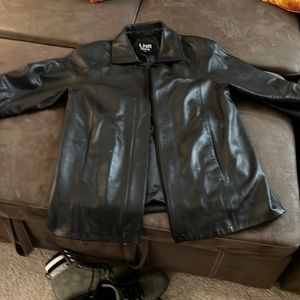 Black  soft leather jacket